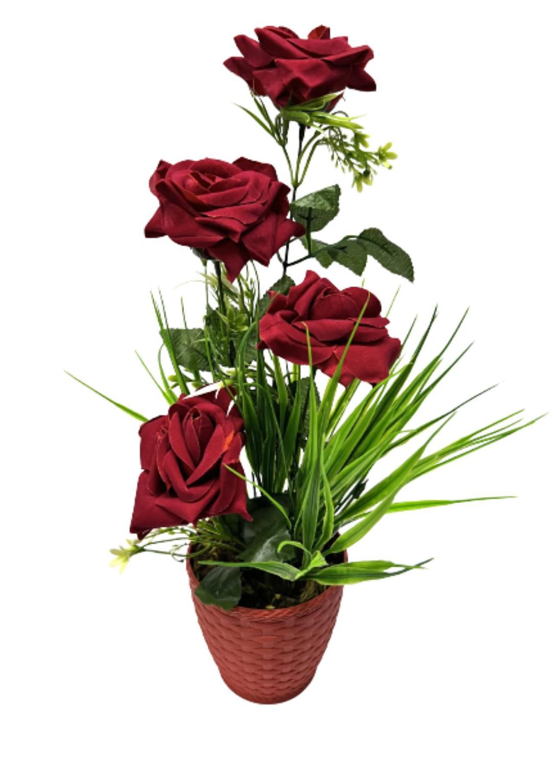 Arranjos Rosas Vermelhas Artificiais Vaso Vermelho Amor - JL FLORES  ARTIFICIAIS - Flores Artificiais - Magazine Luiza