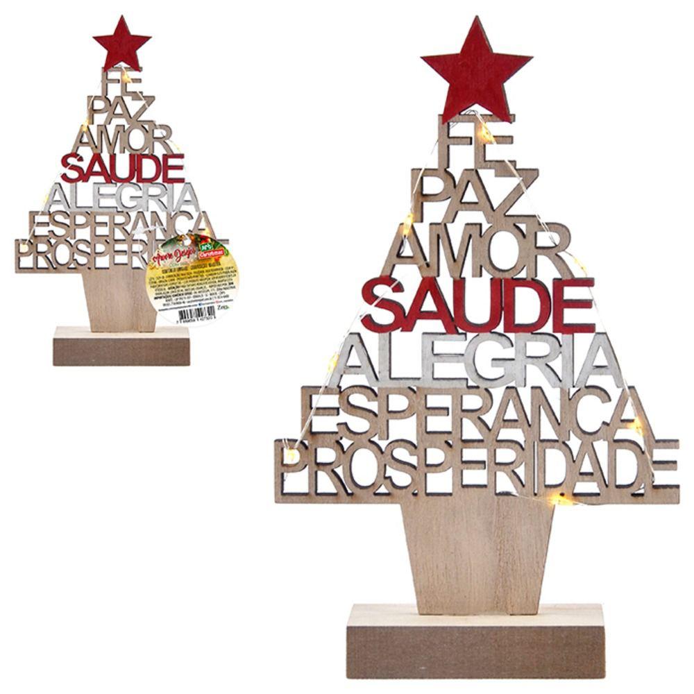 Árvore De Natal De Madeira Com Desejos E Luz - Casa Bonita - Decoração de  Natal para Casa - Magazine Luiza