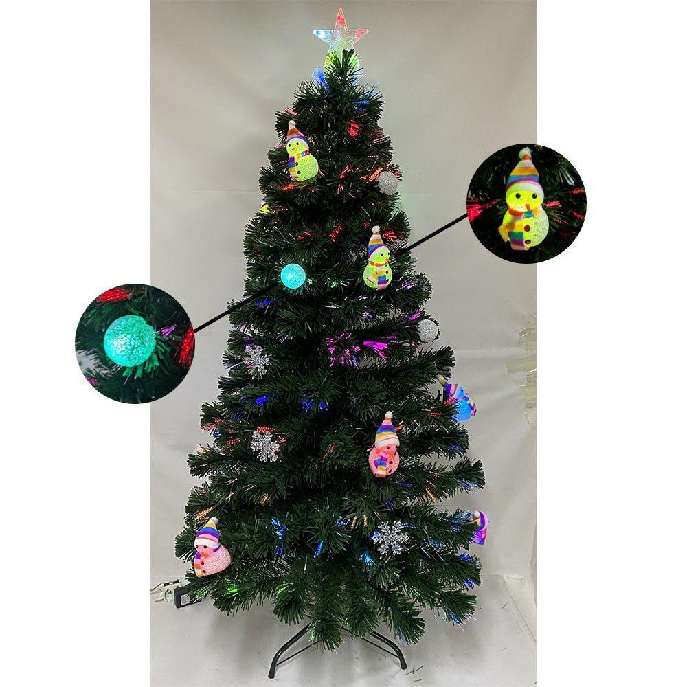 Arvore de Natal Fibra Otica Natalino 1 metro 50cm Decoração Estrela Led  Colorido 170 Galhos - AB MIDIA - Árvore de Natal - Magazine Luiza