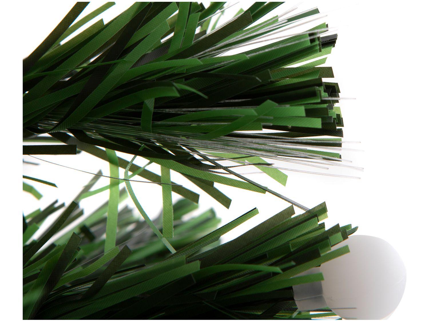 Árvore de Natal Fibra Ótica Verde 90cm com Bolas
