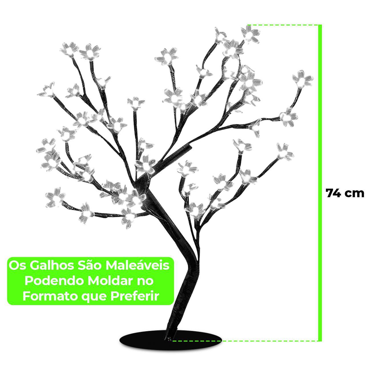 árvore De Natal Flor De Cerejeira 140 Leds Decoração - Nem Compara - Árvores  - Magazine Luiza