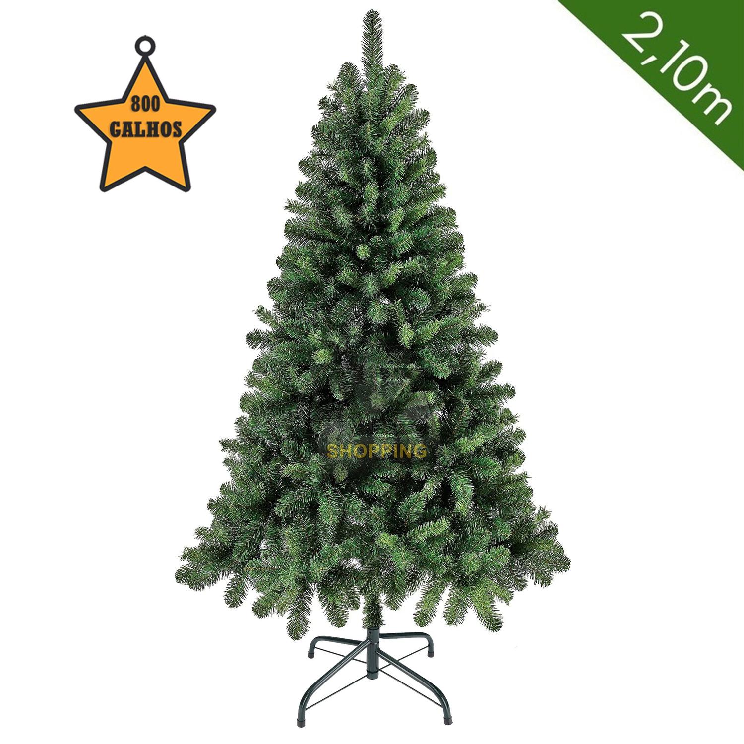 Árvore De Natal Gigante 2,10m Verde 800 Galhos Pinheiro - AZ Shopping - Árvore  de Natal - Magazine Luiza