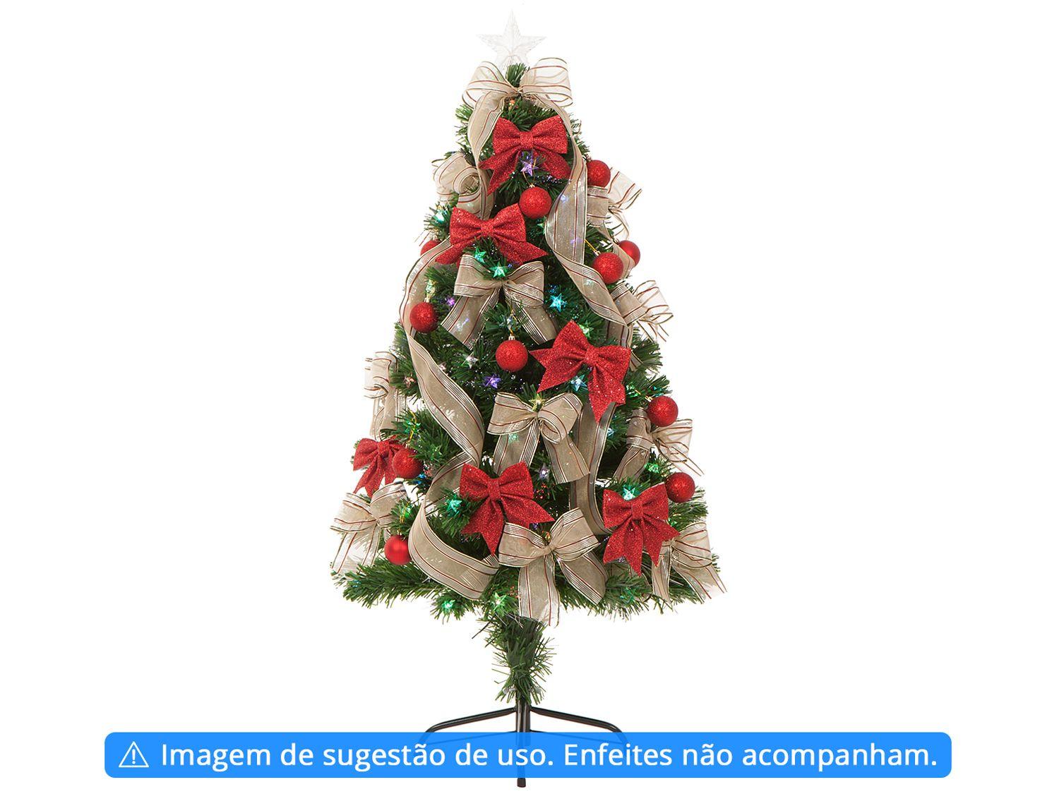 Árvore de Natal LED 1,20m Verde com Luzes