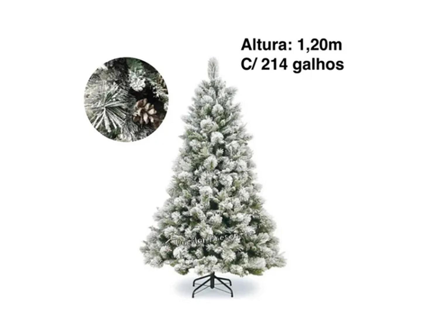 Árvore De Natal Luxo Pinheiro C/ Neve Nevada 214 Galhos 1,2m | Magalu  Empresas | B2B e compras com CNPJ