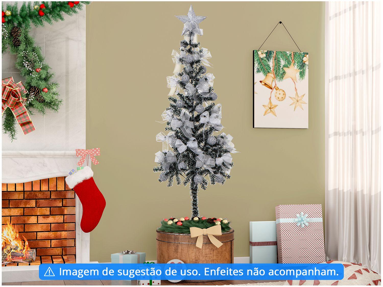 Árvore de Natal Nevada 1,50m Verde e Branca 200 Galhos Casambiente NATAL008 Árvore de Natal Nevada 1,50m Verde e Branca 200 Galhos Casambiente NATAL008