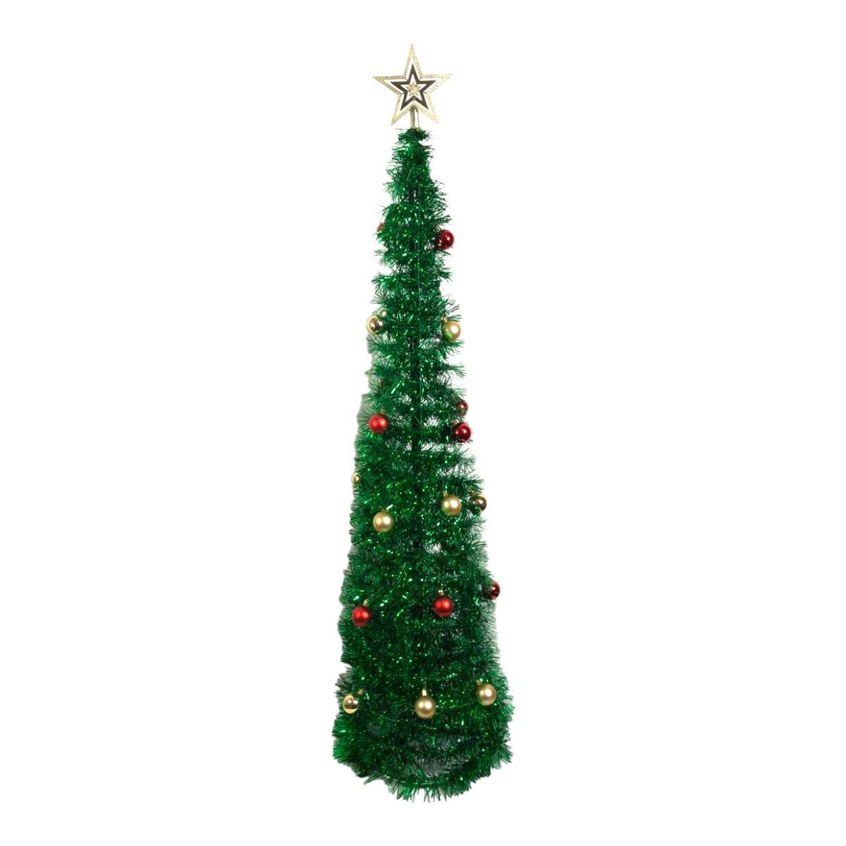 Árvore Natal Dobrável Decoração Com Enfeite Bolinhas 1,20m - TOP NATAL - Árvore  de Natal - Magazine Luiza