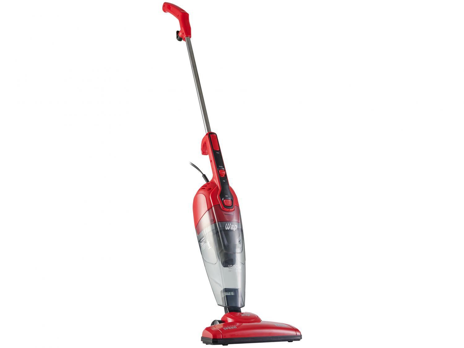 Aspirador de Pó 2 em 1 Wap 1000W Clean Speed Vermelho e Preto