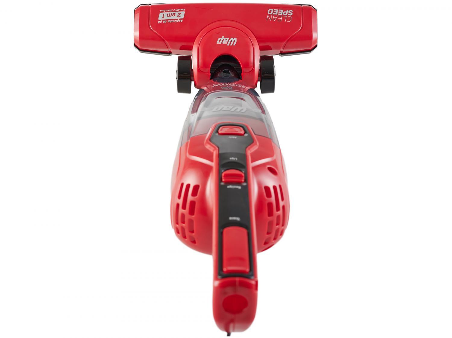 Aspirador de Pó 2 em 1 Wap 1000W Clean Speed Vermelho e Preto