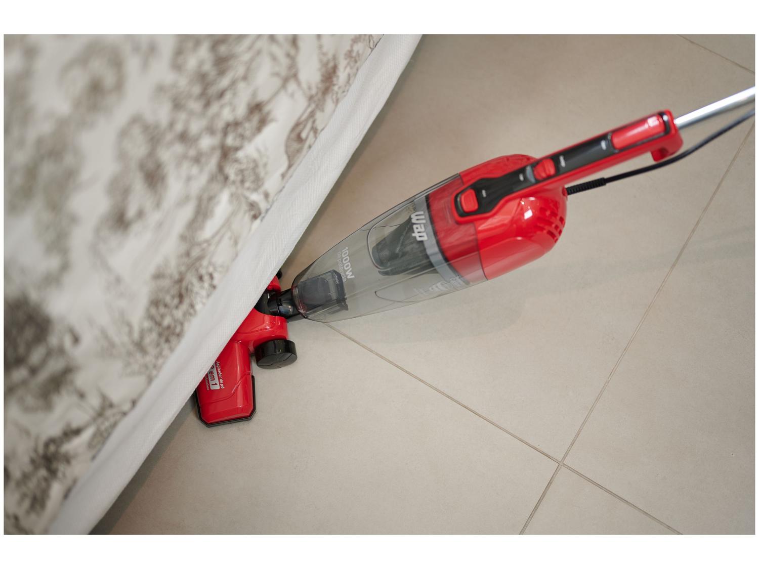 Aspirador de Pó 2 em 1 Wap 1000W Clean Speed Vermelho e Preto