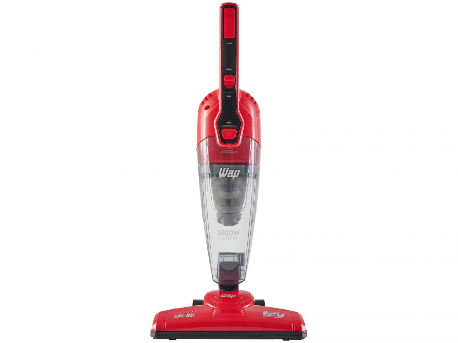 Aspirador de Pó 2 em 1 Wap 1000W Clean Speed Vermelho e Preto
