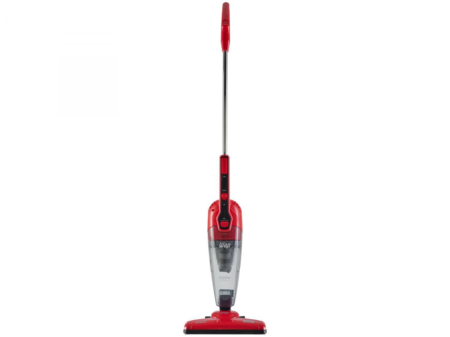 Aspirador de Pó 2 em 1 Wap 1000W Clean Speed Vermelho e Preto