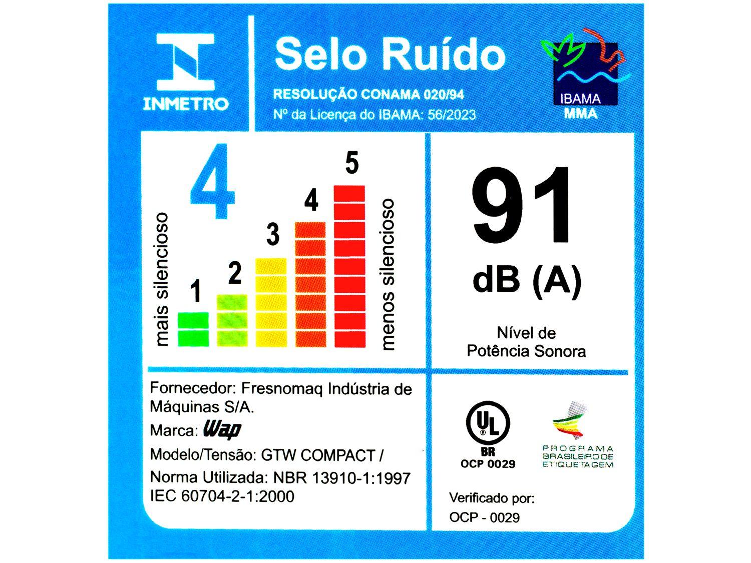 Aspirador de Pó e Água WAP 1400W GTW Compact
