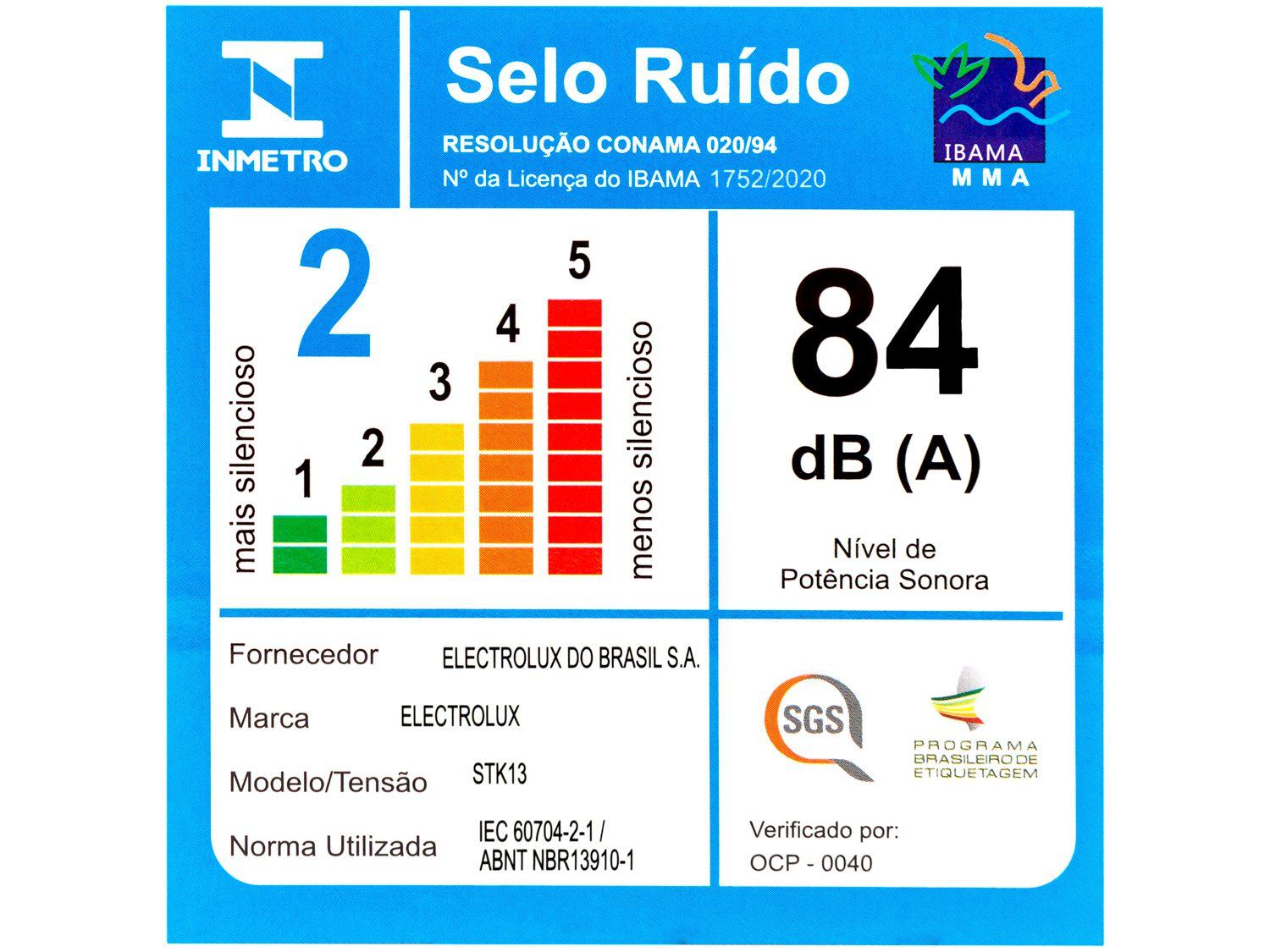 Aspirador de Pó Portátil e Vertical Electrolux 1100W STK13 Vermelho