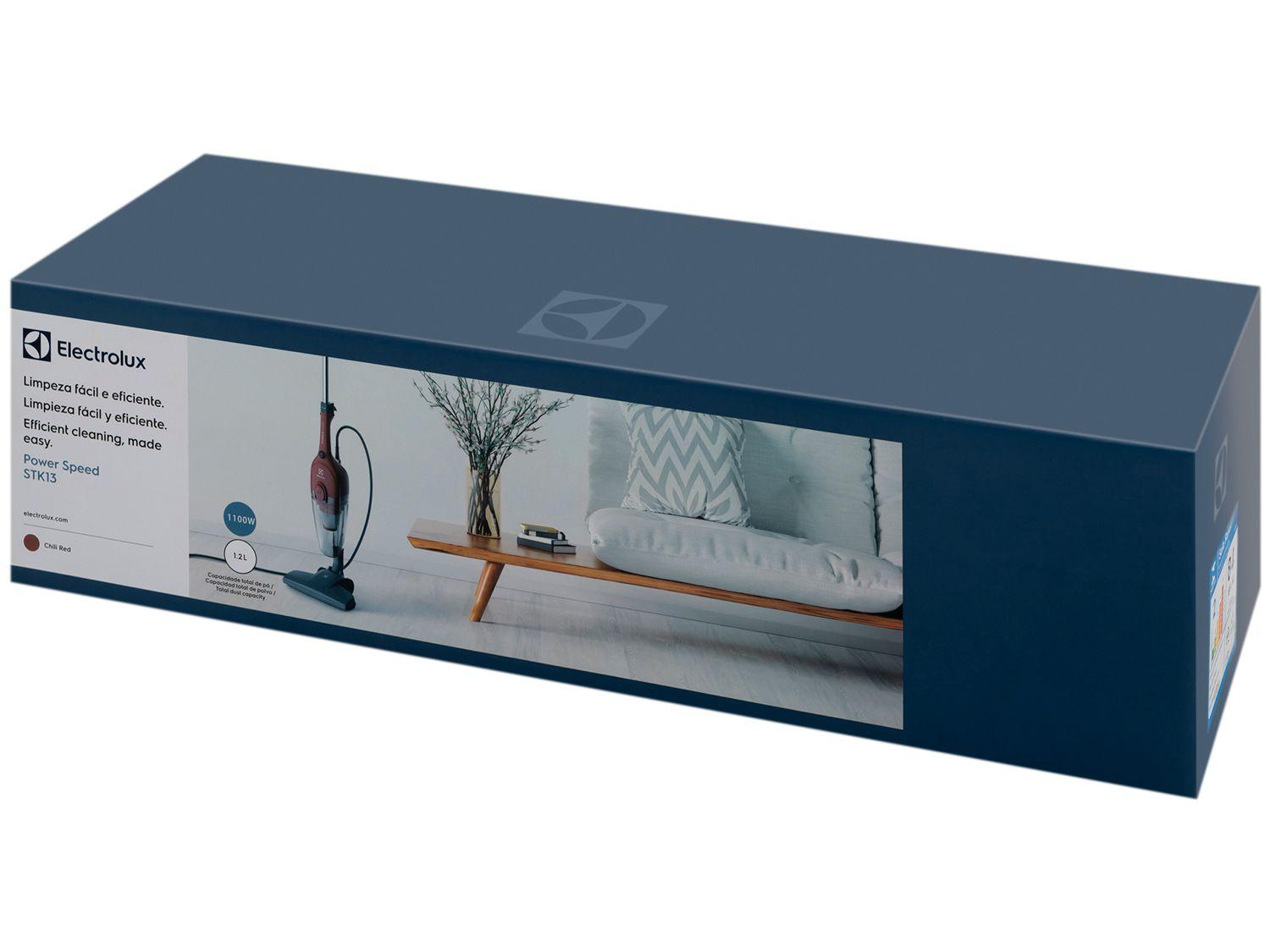 Aspirador de Pó Portátil e Vertical Electrolux 1100W STK13 Vermelho
