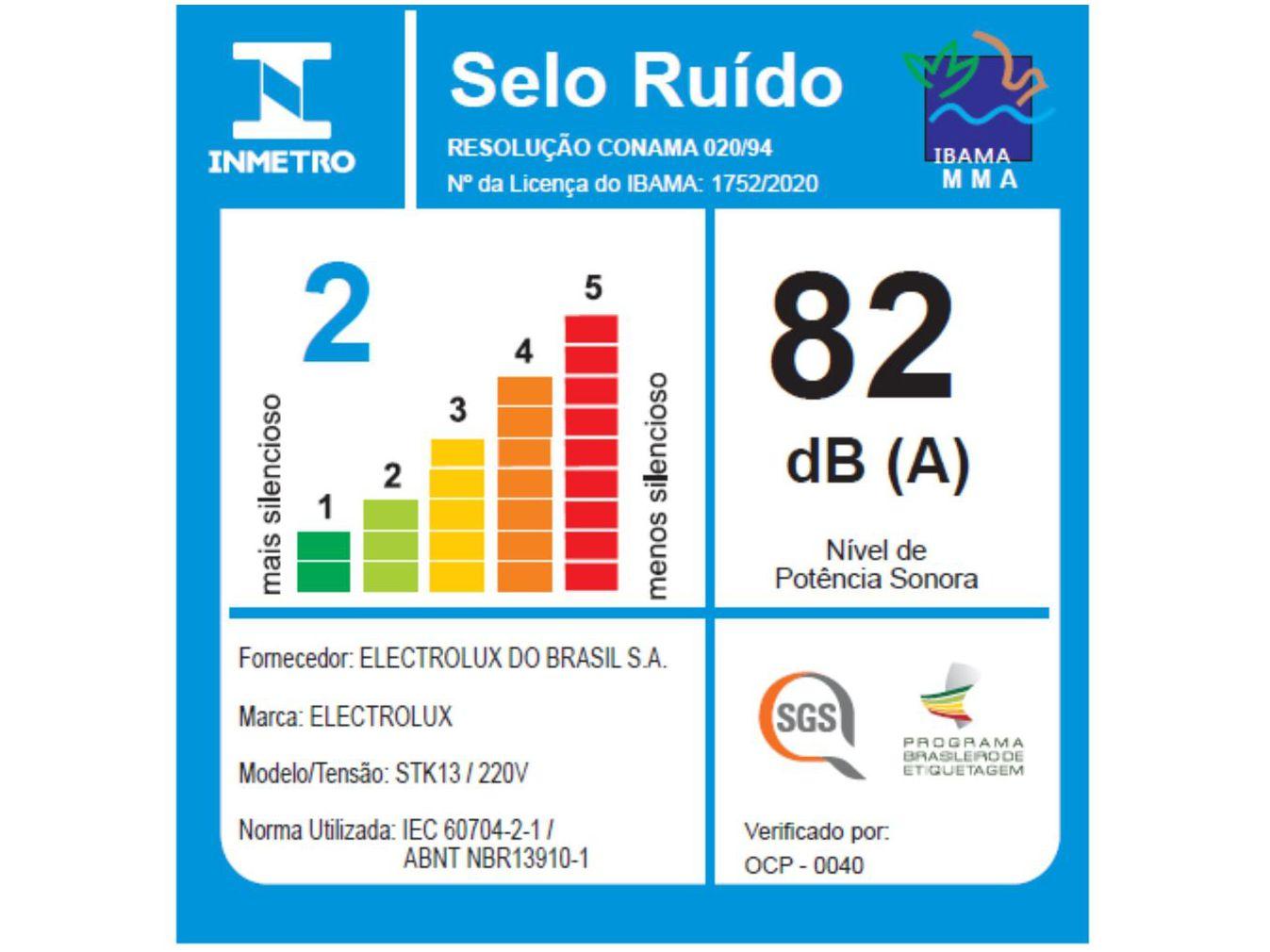 Aspirador de Pó Portátil e Vertical Electrolux 1100W STK13 Vermelho