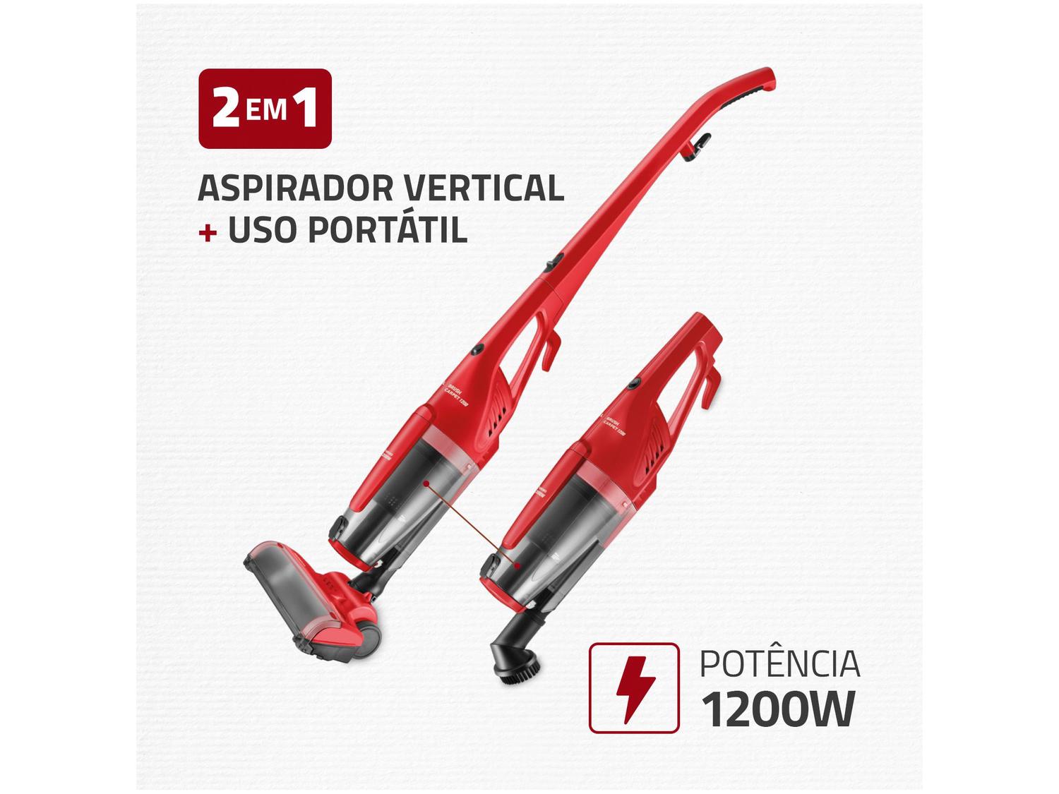 Aspirador de Pó Portátil e Vertical Mondial 1200W