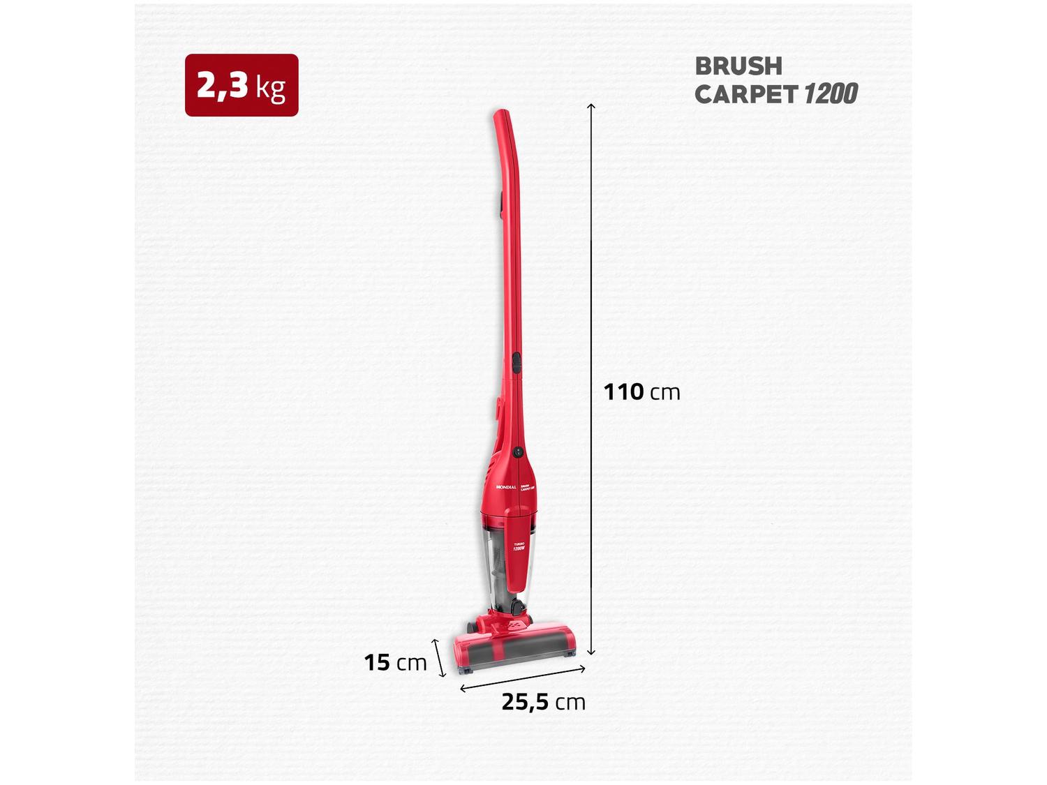 Aspirador de Pó Portátil e Vertical Mondial 1200W