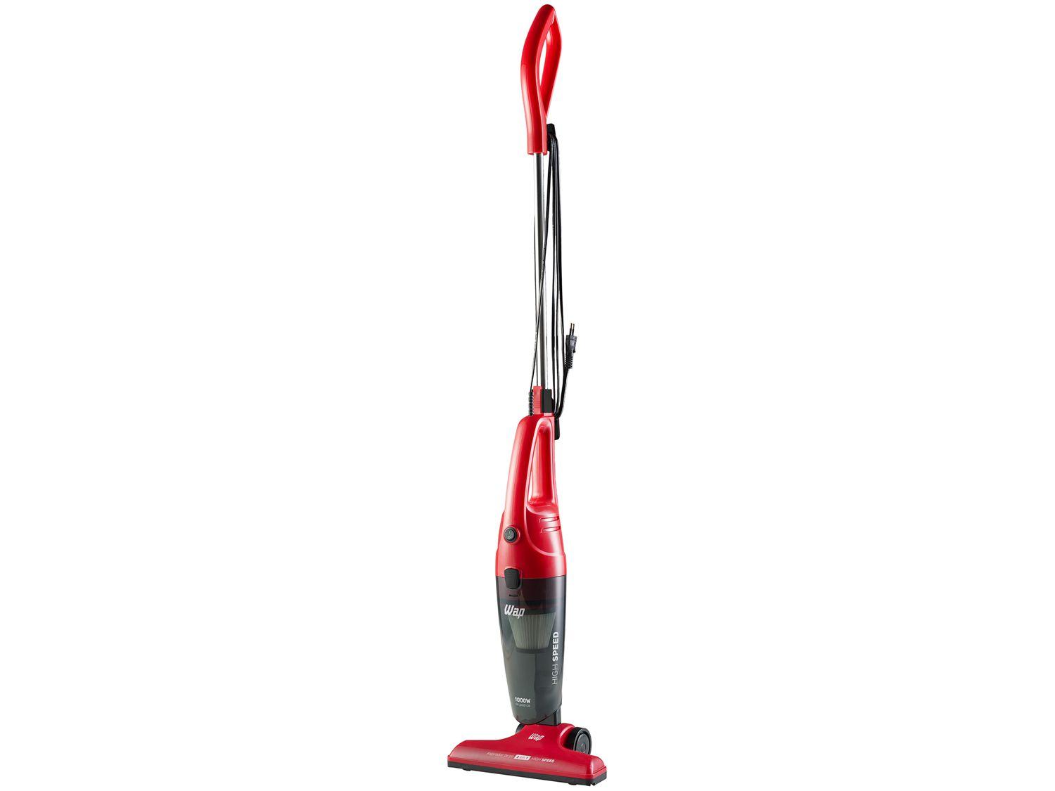 Aspirador de Pó Portátil e Vertical Wap Filtro HEPA 1000W High Speed Vermelho e Preto