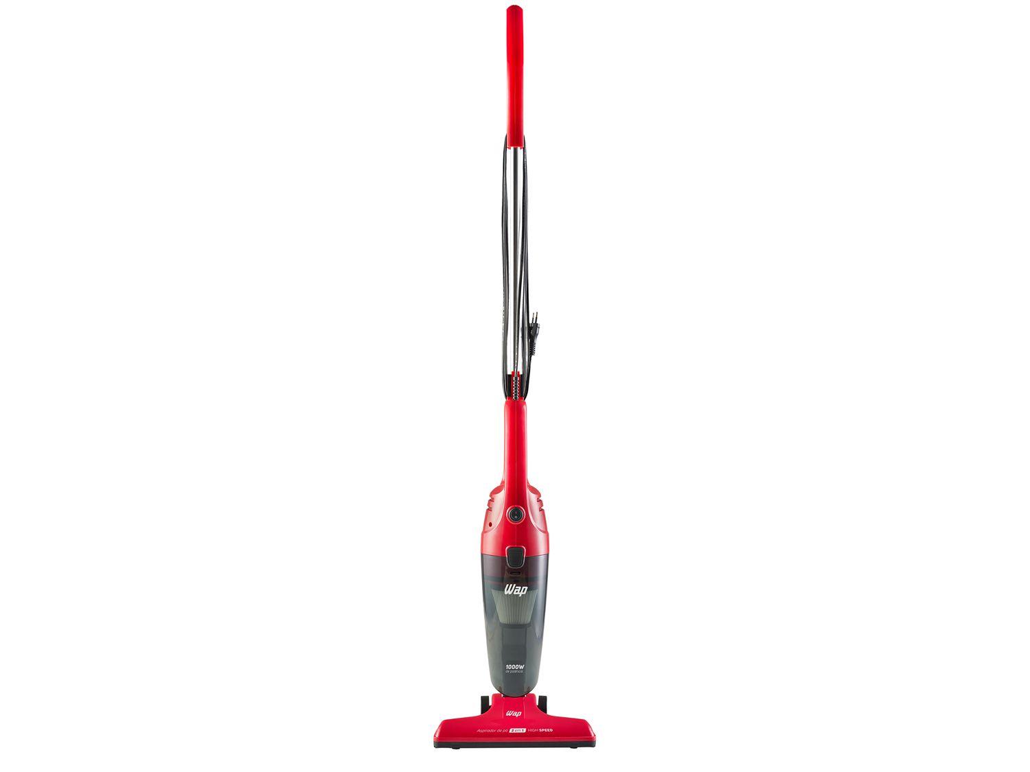 Aspirador de Pó Portátil e Vertical Wap Filtro HEPA 1000W High Speed Vermelho e Preto