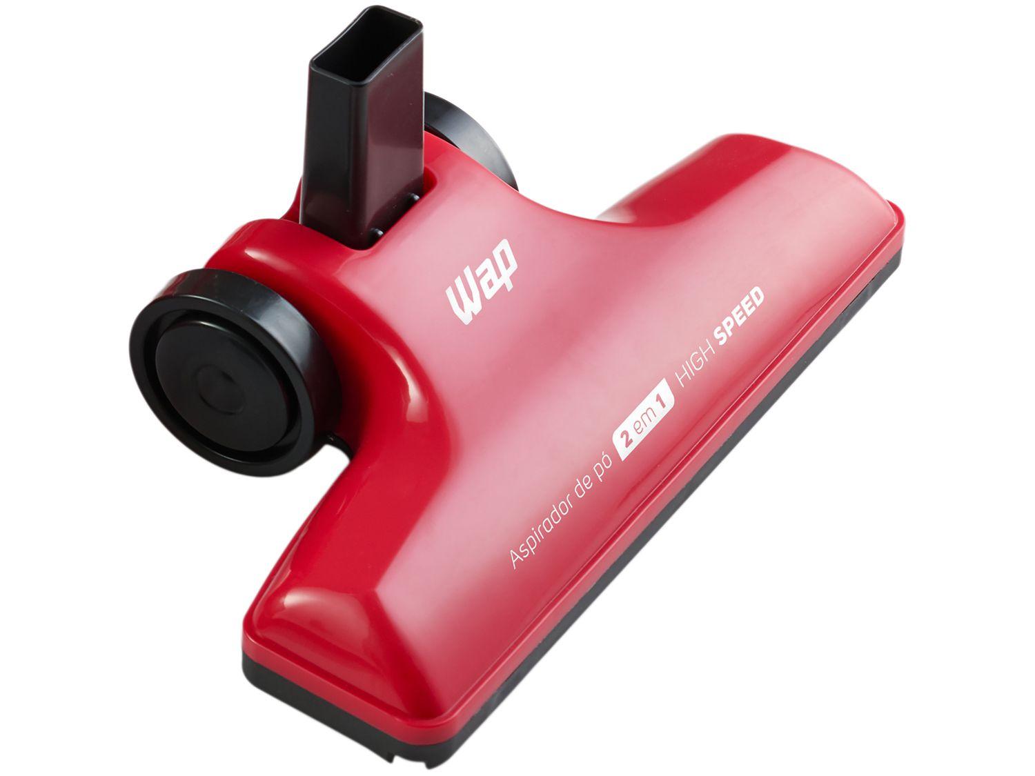 Aspirador de Pó Portátil e Vertical Wap Filtro HEPA 1000W High Speed Vermelho e Preto