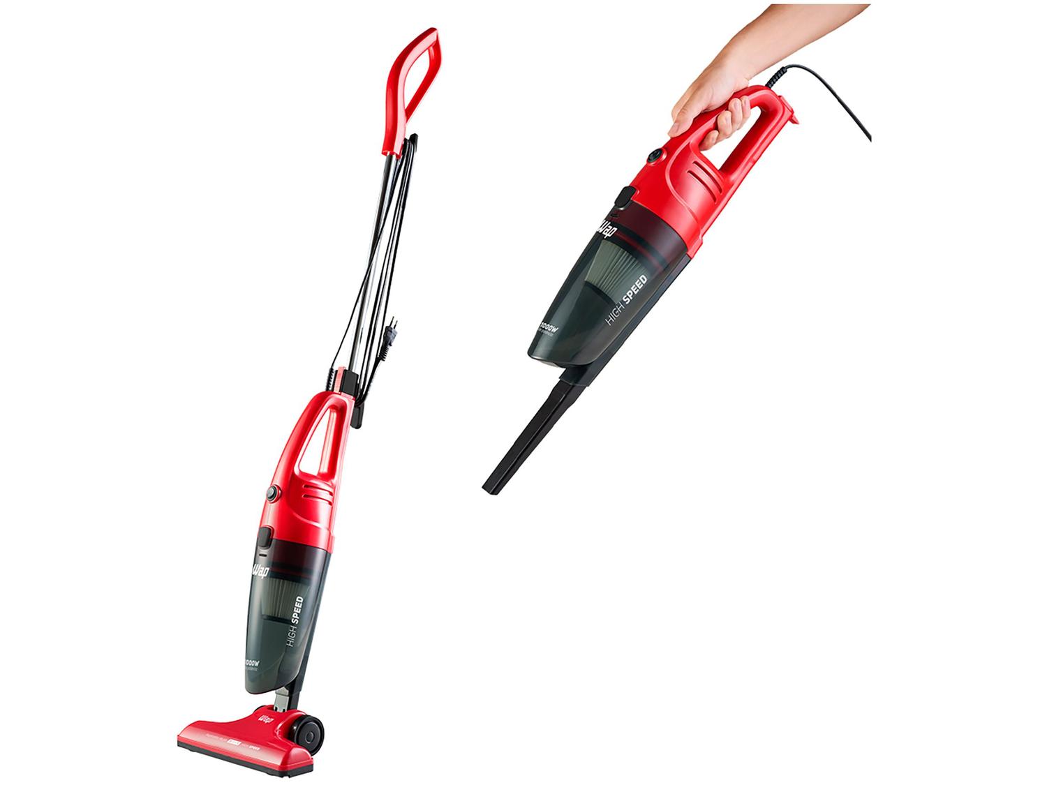 Aspirador de Pó Portátil e Vertical Wap Filtro HEPA 1000W High Speed Vermelho e Preto