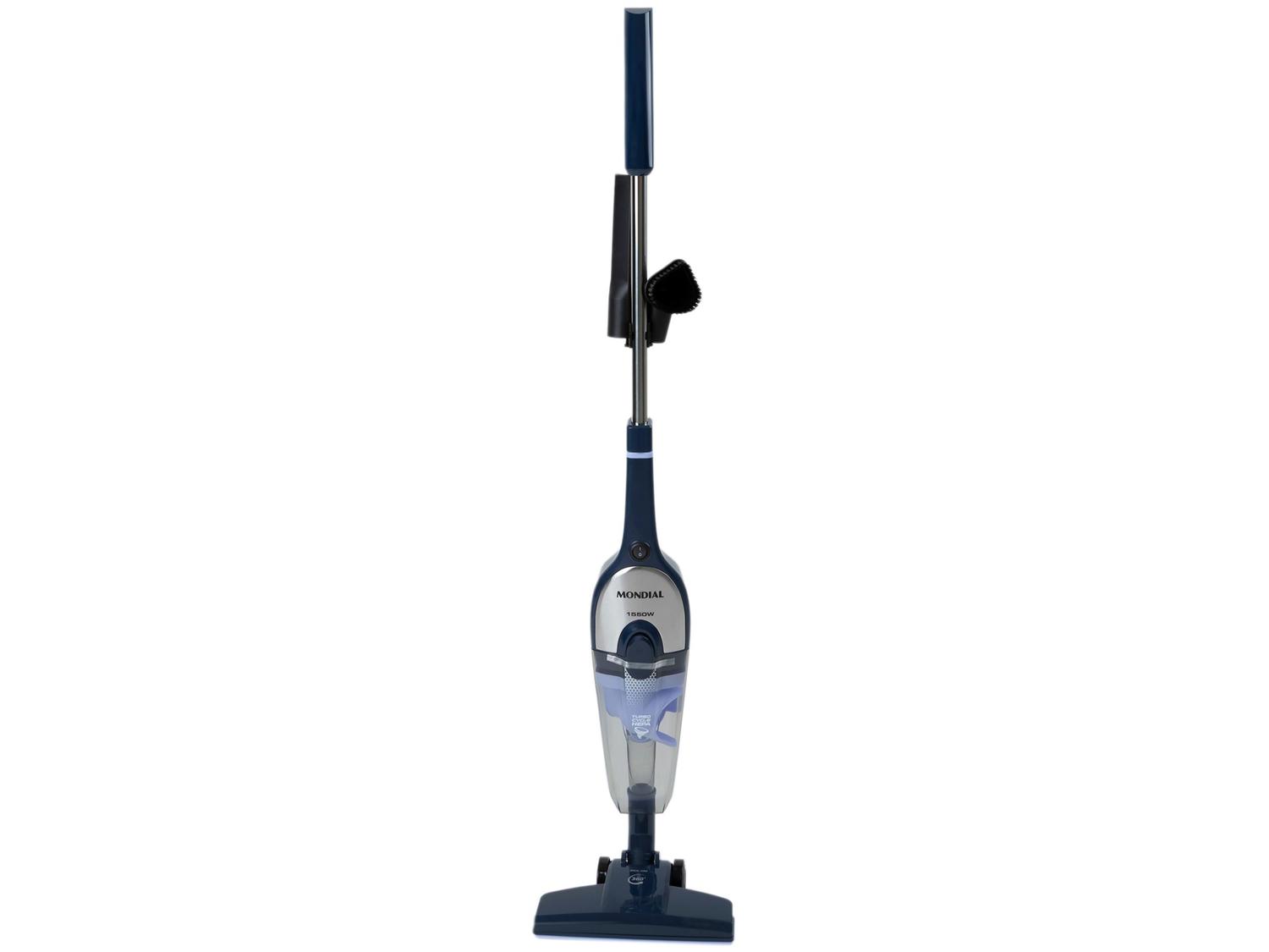 Aspirador de Pó Portátil Vertical Mondial com Filtro HEPA 1550W Turbo Cycle Azul Escuro