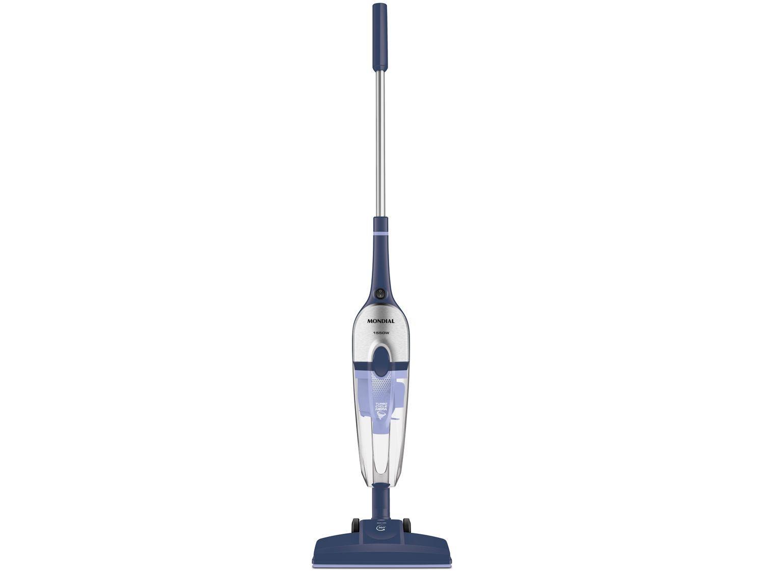 Aspirador de Pó Portátil Vertical Mondial com Filtro HEPA 1550W Turbo Cycle Azul Escuro