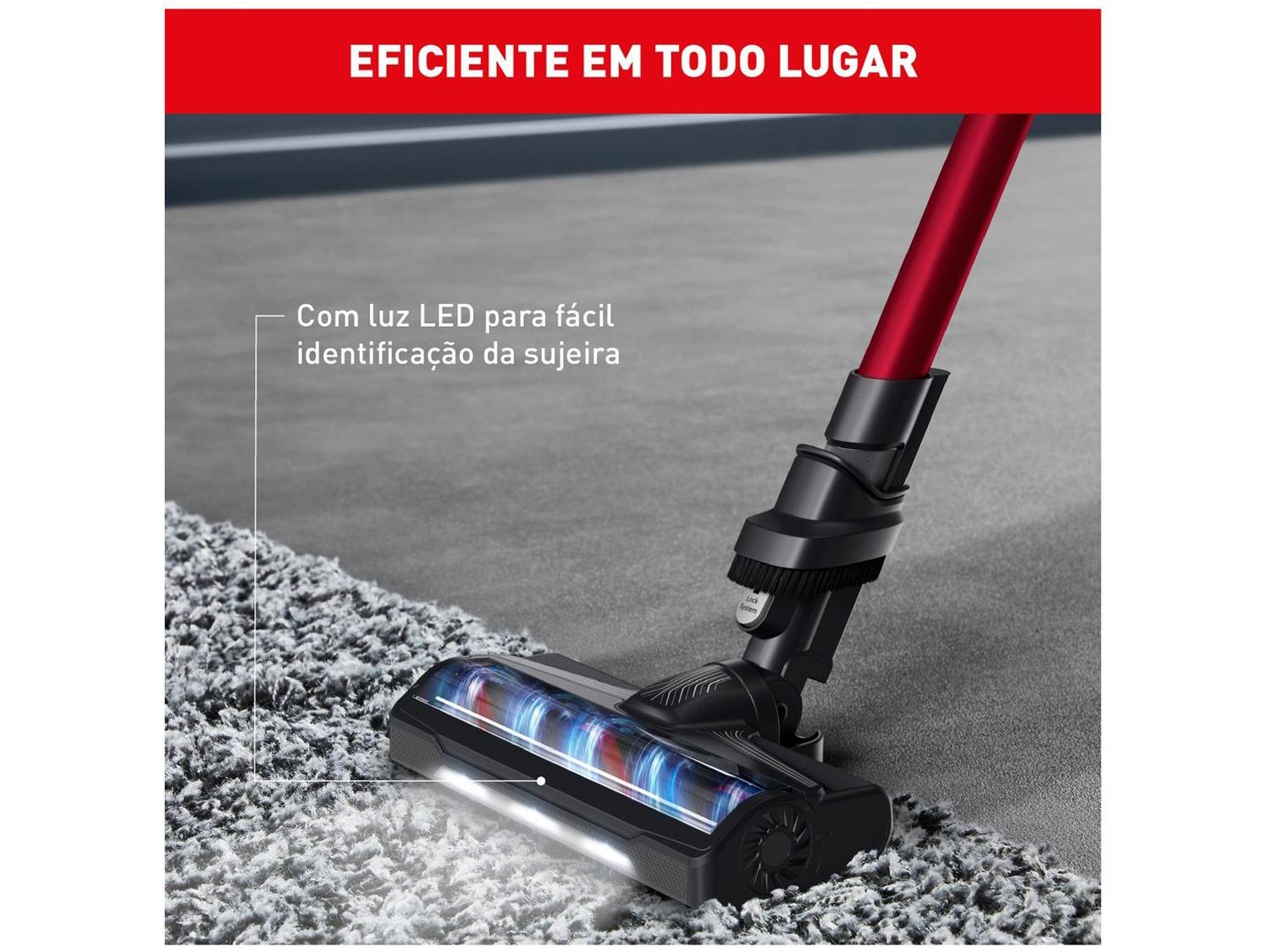 Aspirador de Pó Vertical e Portátil Arno sem Fio a Bateria 140W X-Pert RH6A