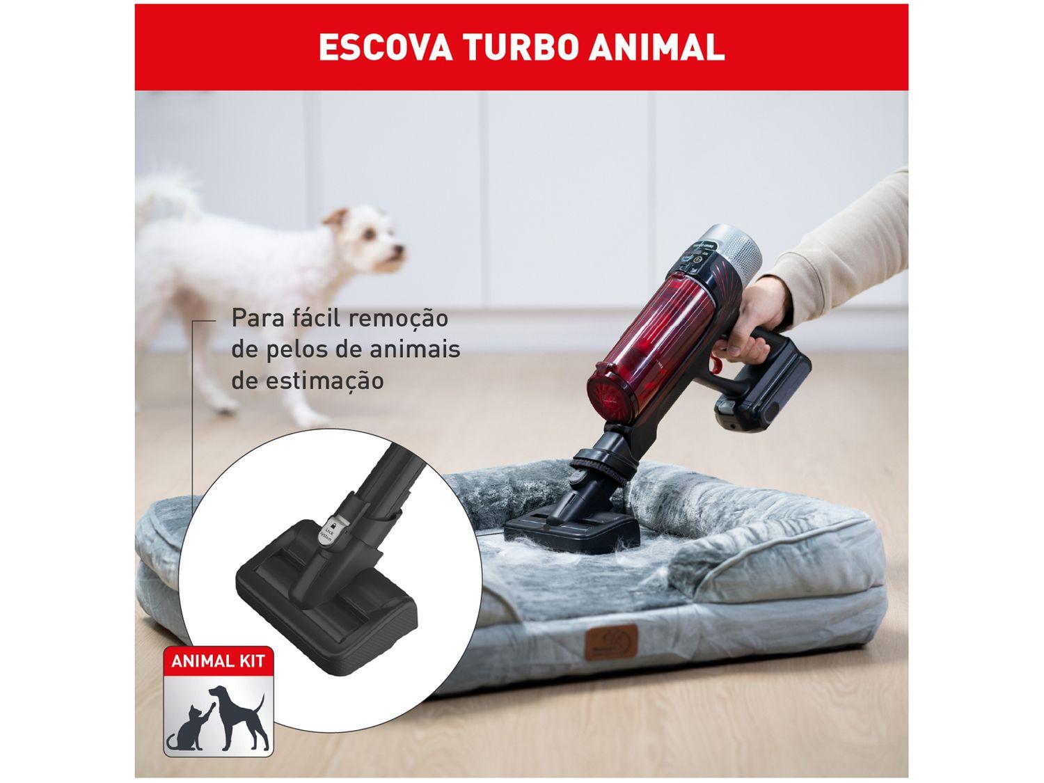 Aspirador de Pó Vertical e Portátil Arno sem Fio a Bateria 250W X-Force Flex 9.60 RH20 Vermelho