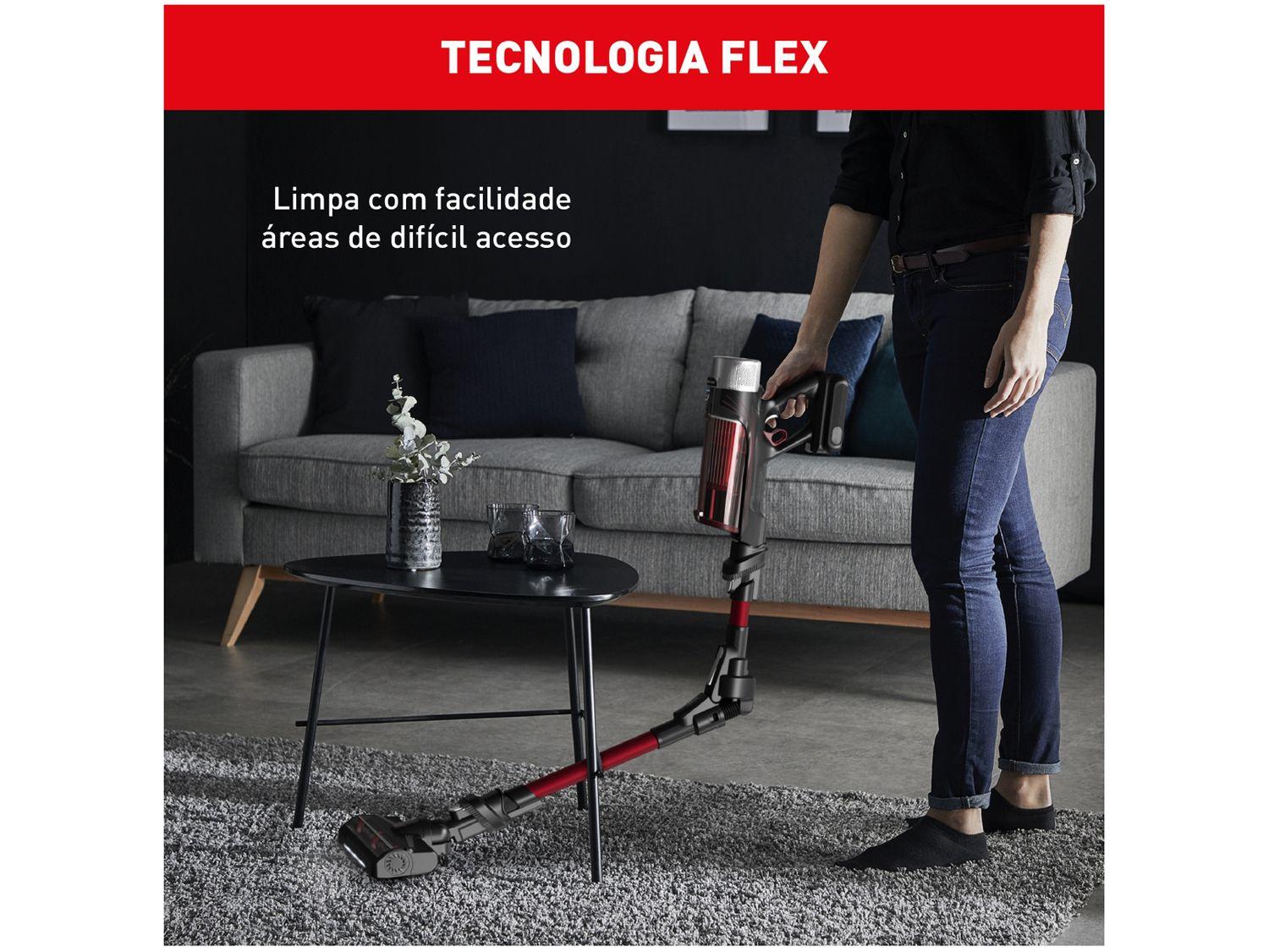Aspirador de Pó Vertical e Portátil Arno sem Fio a Bateria 250W X-Force Flex 9.60 RH20 Vermelho