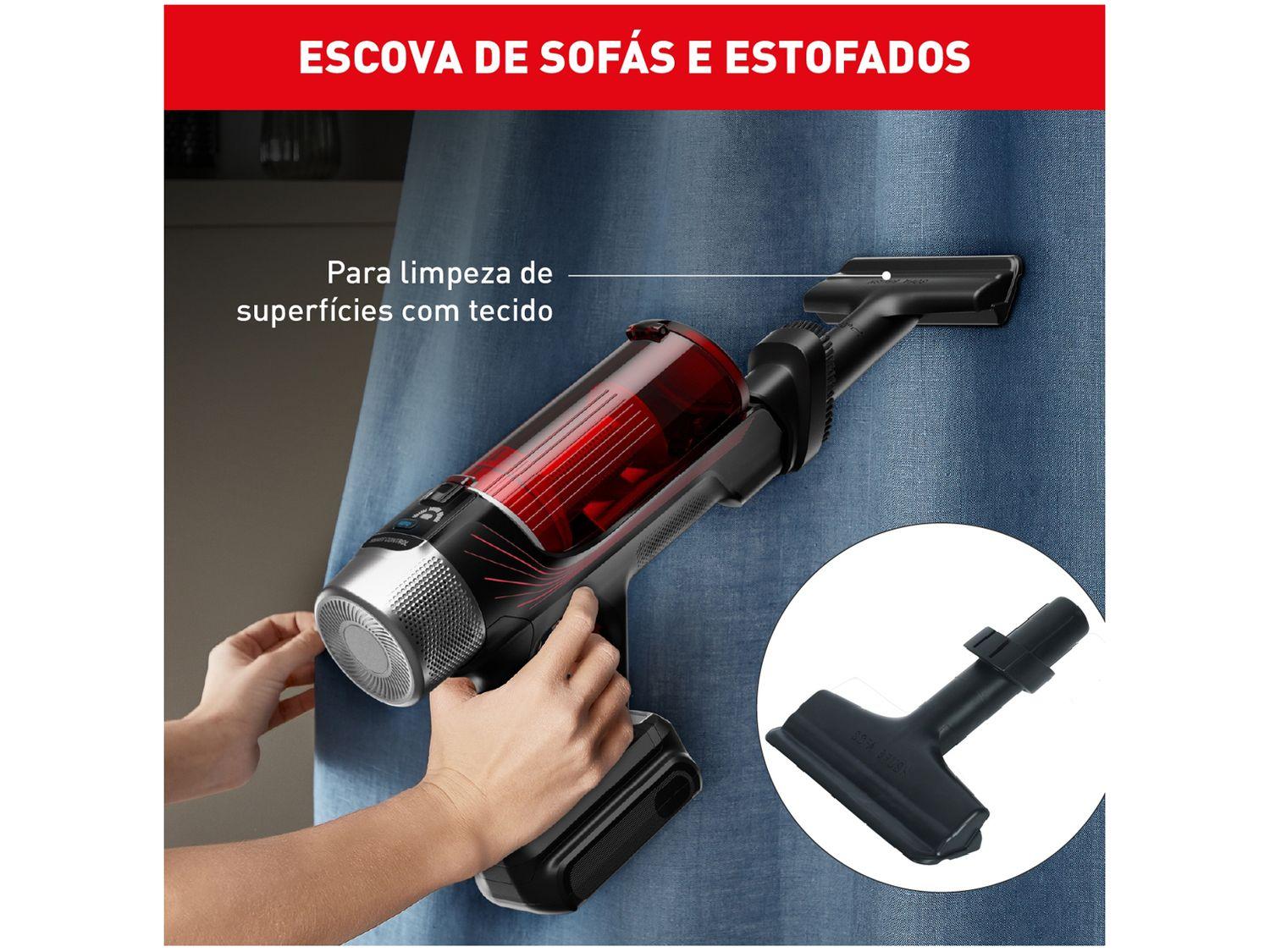 Aspirador de Pó Vertical e Portátil Arno sem Fio a Bateria 250W X-Force Flex 9.60 RH20 Vermelho