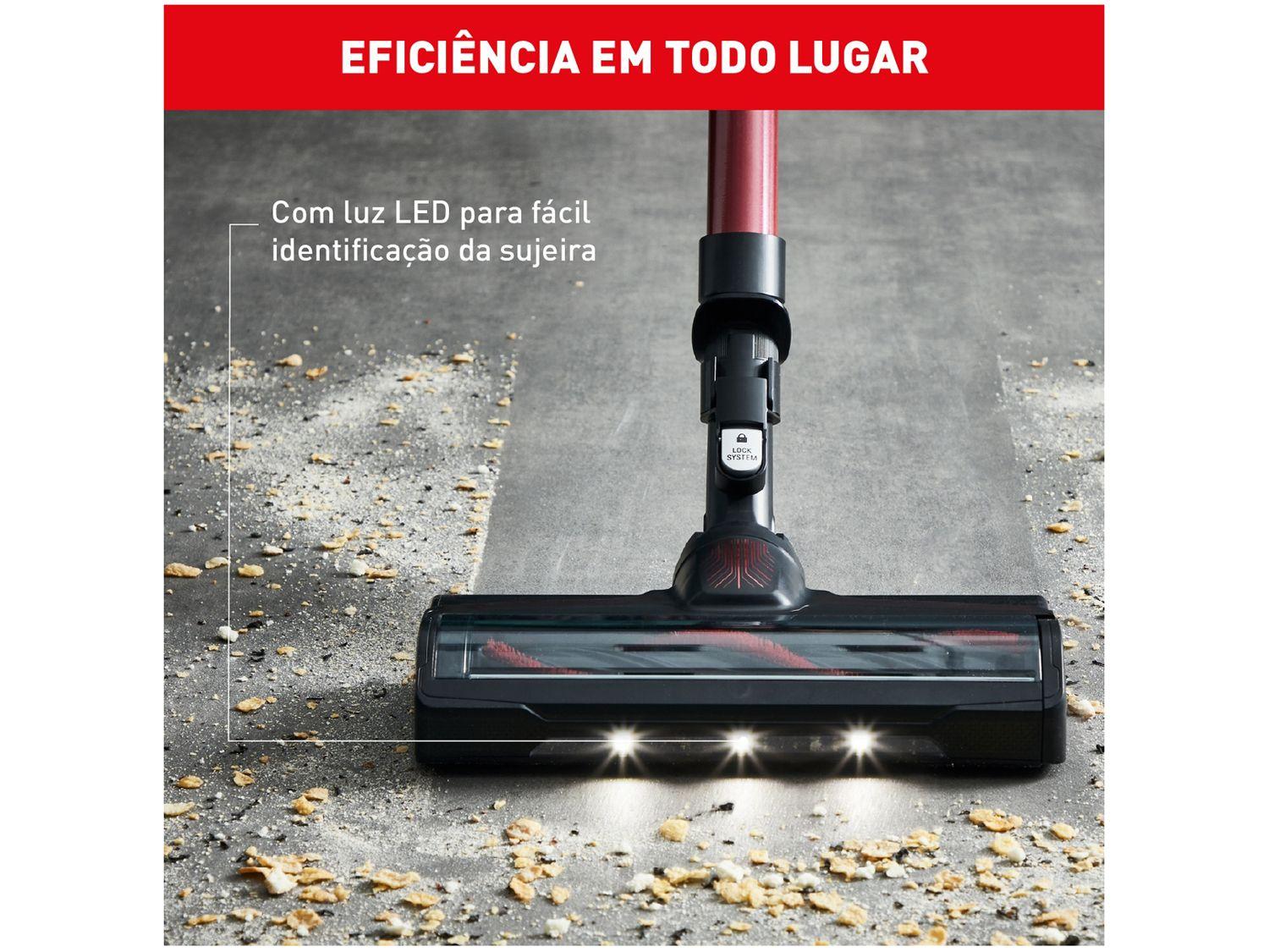 Aspirador de Pó Vertical e Portátil Arno sem Fio a Bateria 250W X-Force Flex 9.60 RH20 Vermelho