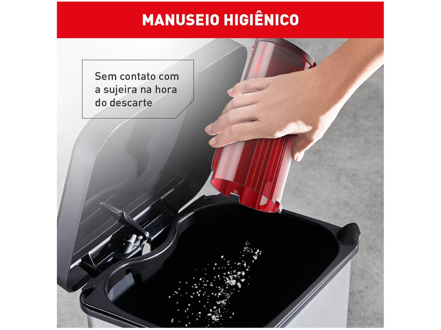 Aspirador de Pó Vertical e Portátil Arno sem Fio a Bateria 250W X-Force Flex 9.60 RH20 Vermelho