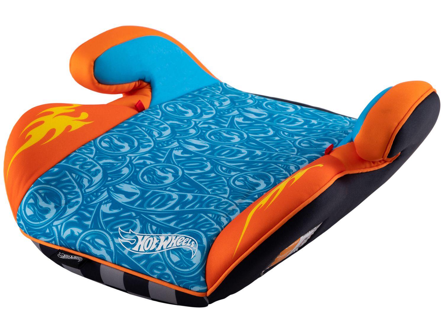 Assento de Elevação Fisher Price Booster Hot Wheels Fashion 22 a 36kg Preto, Azul e Vermelho