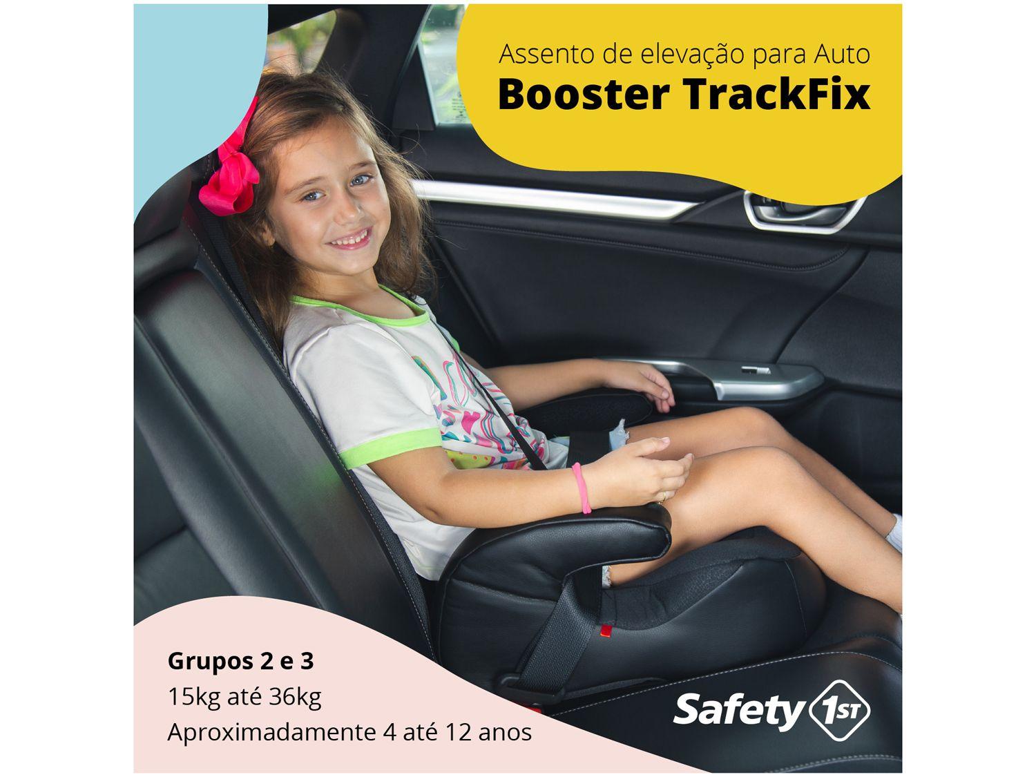 Assento de Elevação Safety 1st Booster TrackFix com Base Isofix até 36kg Preto