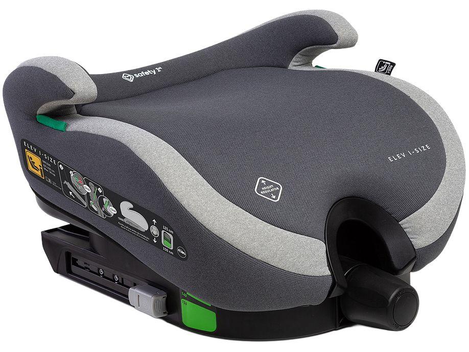 Assento de Elevação Safety 1st Elev i-Size Altura Regulável 15 a 36kg Cinza