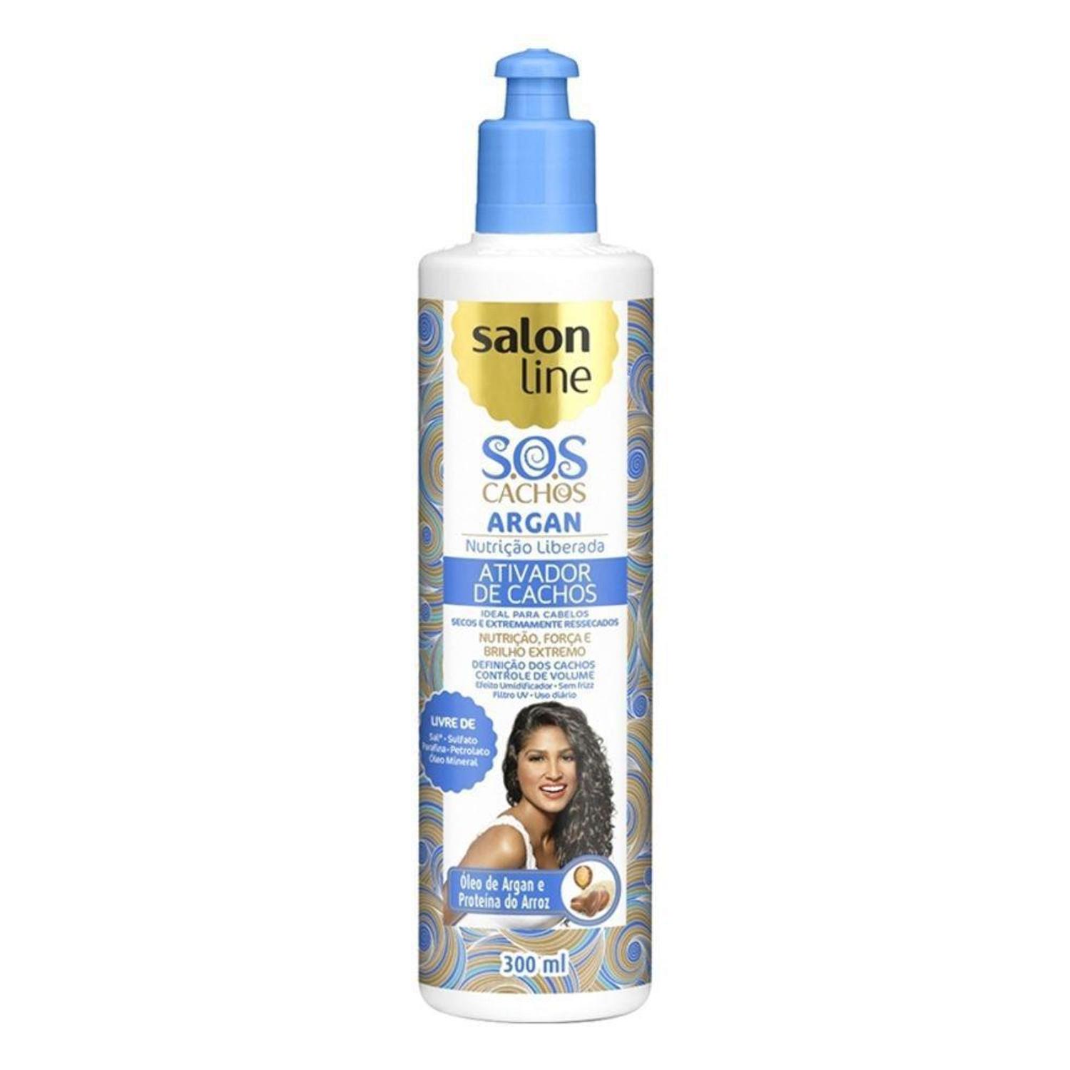 Ativador De Cachos Argan 300ml Salon Line Ativador De Cachos Magazine Luiza