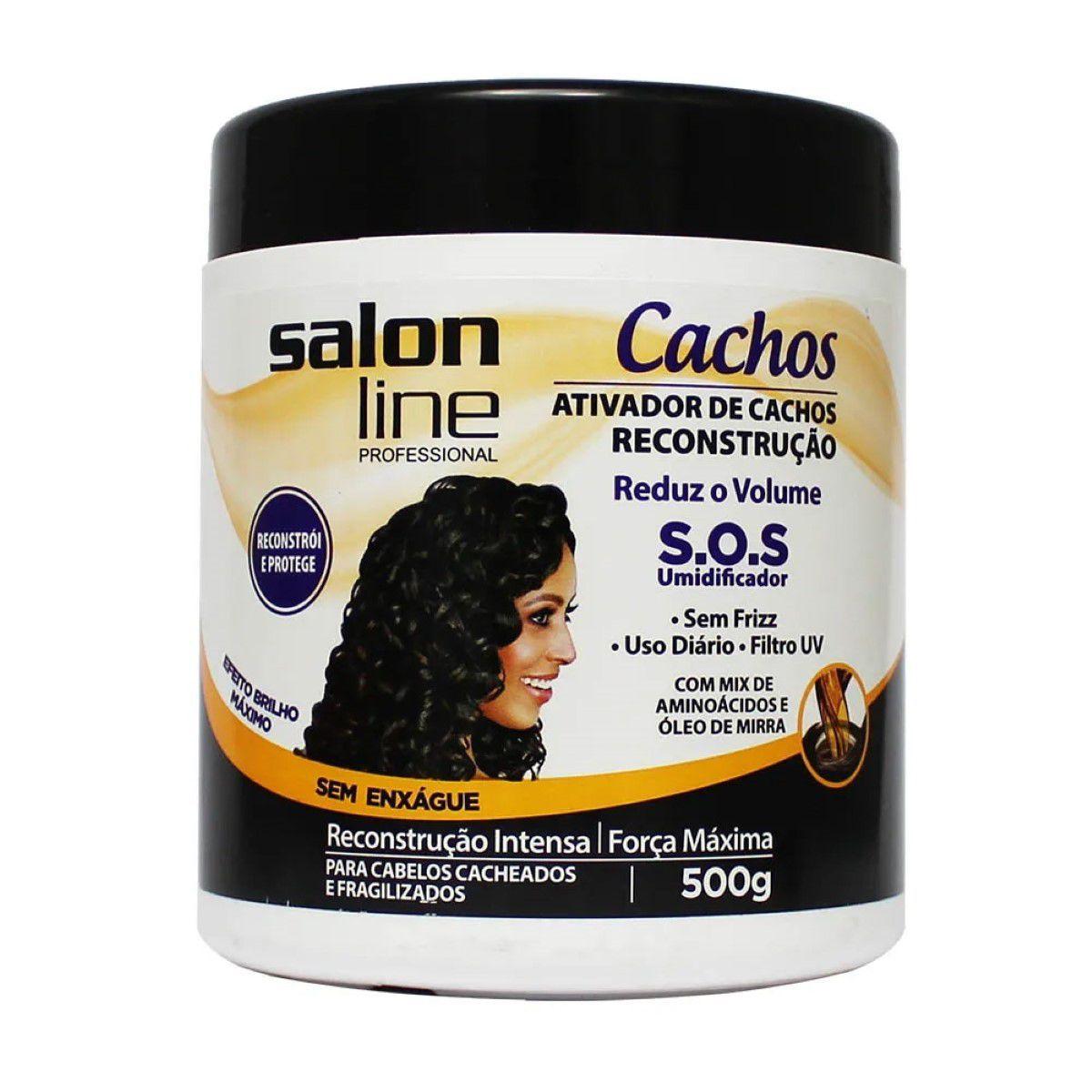 Ativador De Cachos Reconstrucao 500g Salon Line Ativador De Cachos Magazine Luiza
