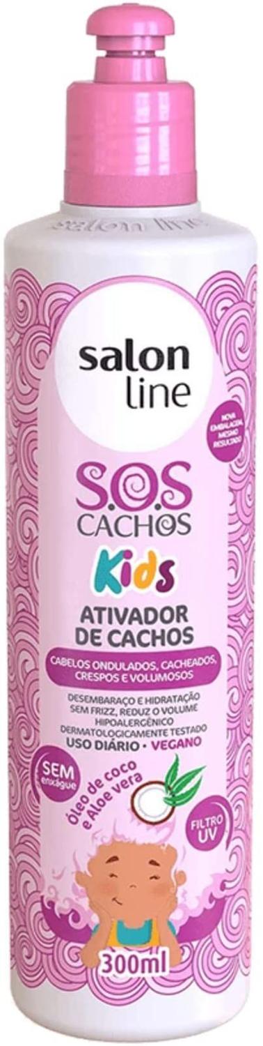 Ativador De Cachos Sos Cachos Kids Hidratacao Salon Line 300ml Ativador De Cachos Magazine Luiza