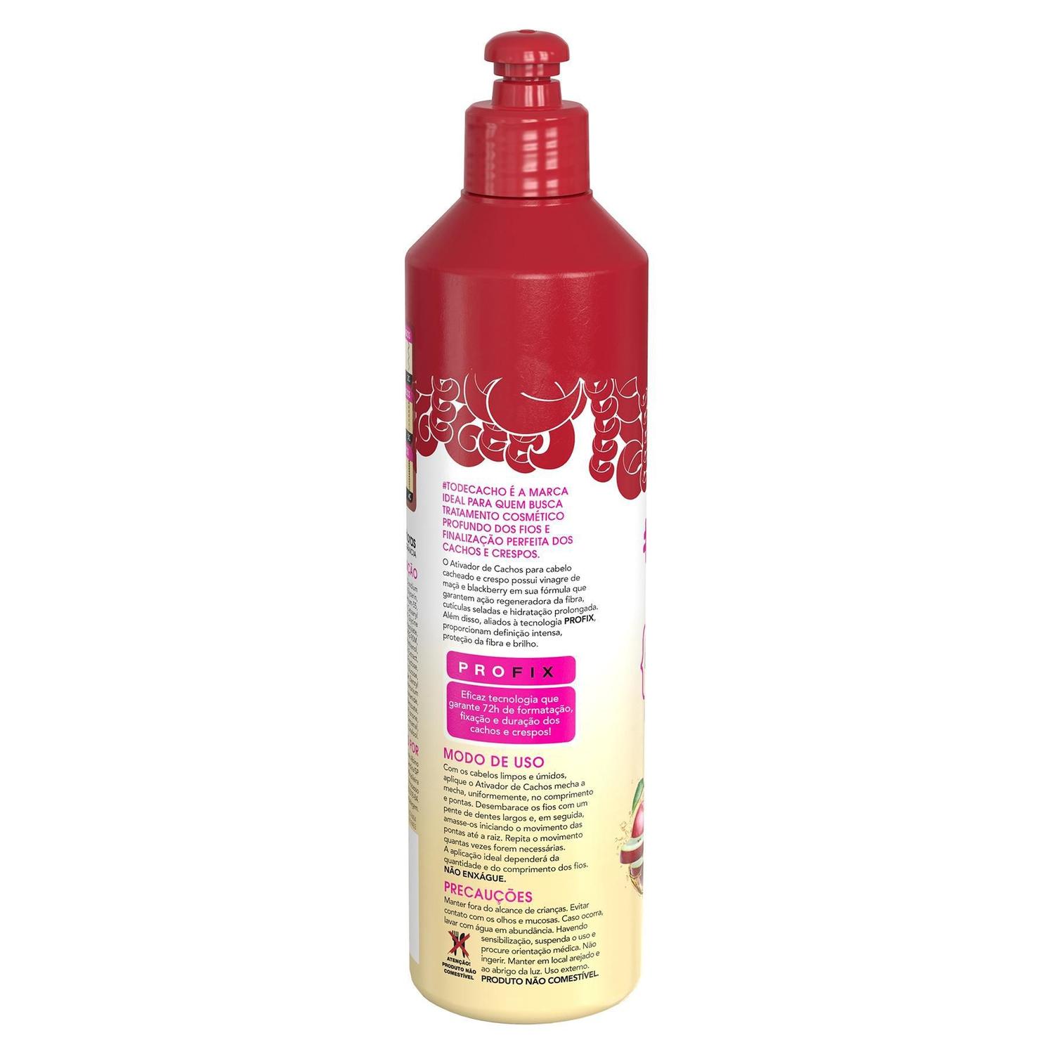 Ativador De Cachos Todecacho Vinagre De Maca Salon Line 300ml Ativador De Cachos Magazine Luiza