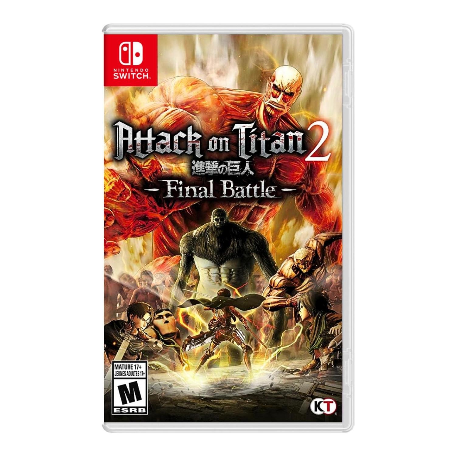 Attack on Titan 2 The Final Battle Shingeki No Kyojin SWITCH EUA Koei Jogos de Acao Magazine Luiza