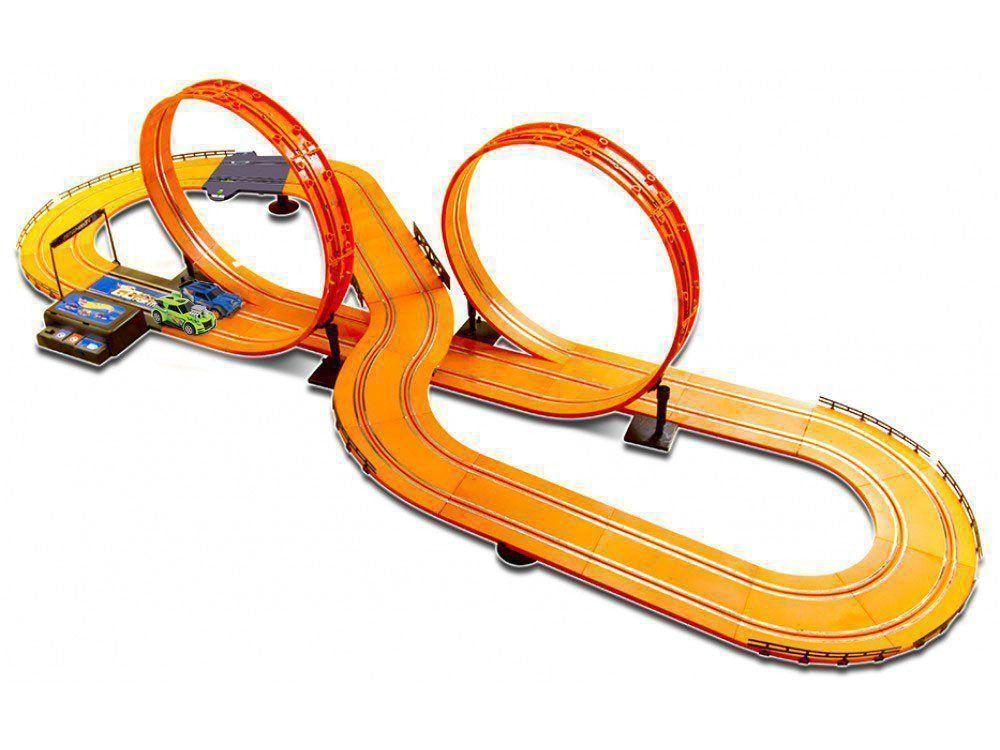 Autorama Hot Wheels Slot Car Track Set Pista 6,32m Multikids Autorama