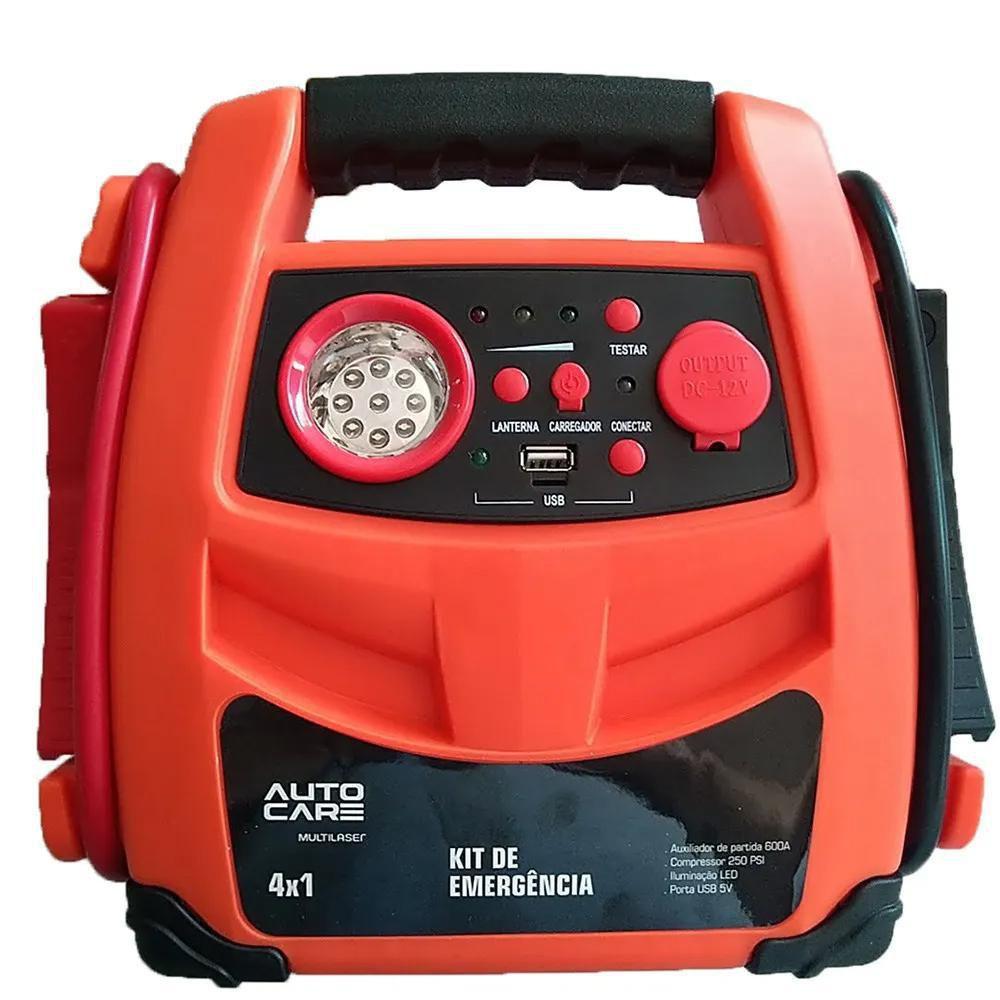 Auxiliar Partida Veicular Portátil 12V 600A - Multilaser - Auxiliar de ...