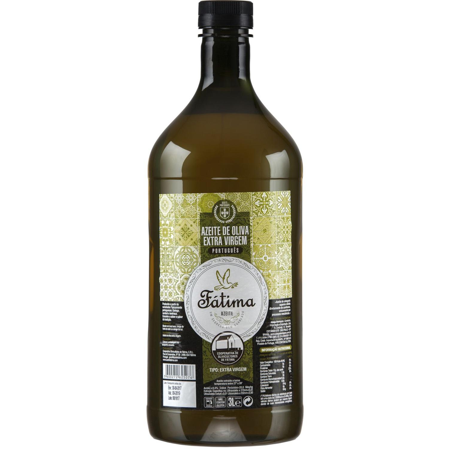 Azeite de oliva fátima extra virgem 3 litros - Azeite - Magazine Luiza