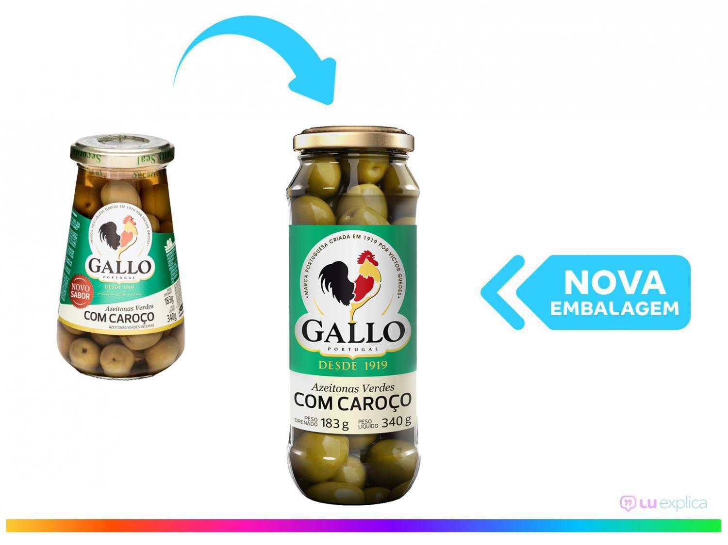 Azeitona Verde com Caroço Gallo