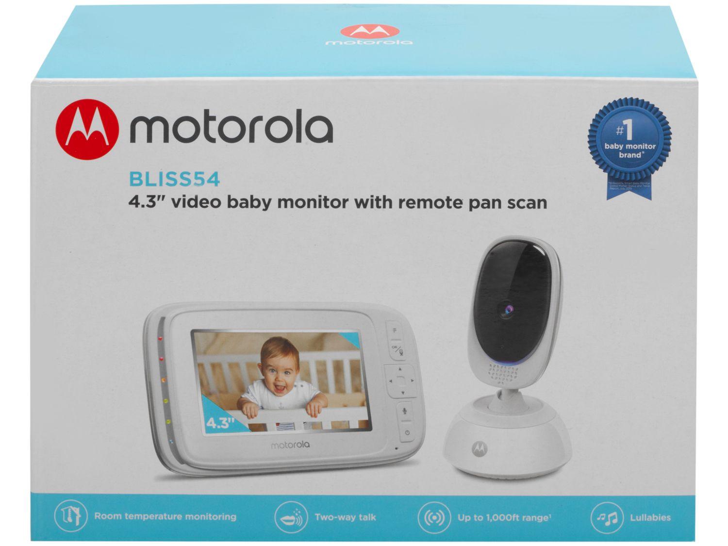 Babá Eletrônica Motorola BLISS54 Tela de 4,3” Comunicação Bidirecional
