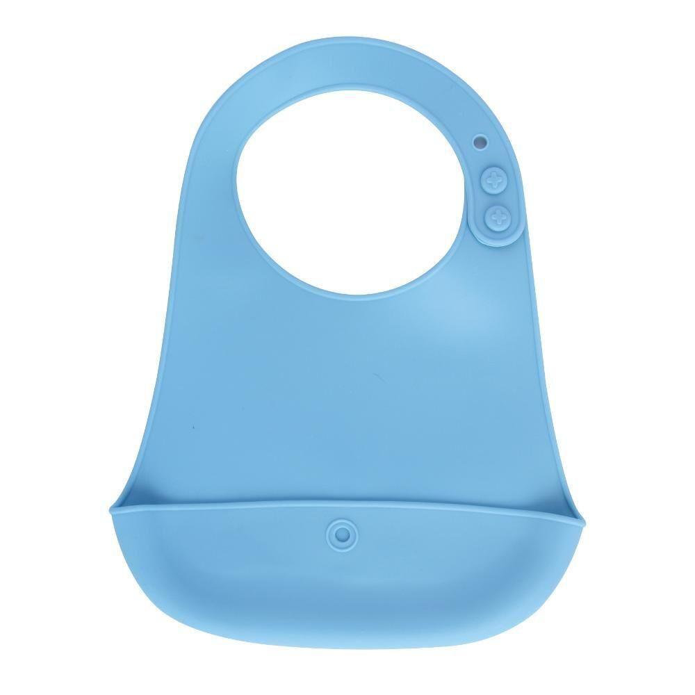 Babador Ajustável Silicone Azul - A/BABY - Babador de Silicone ...