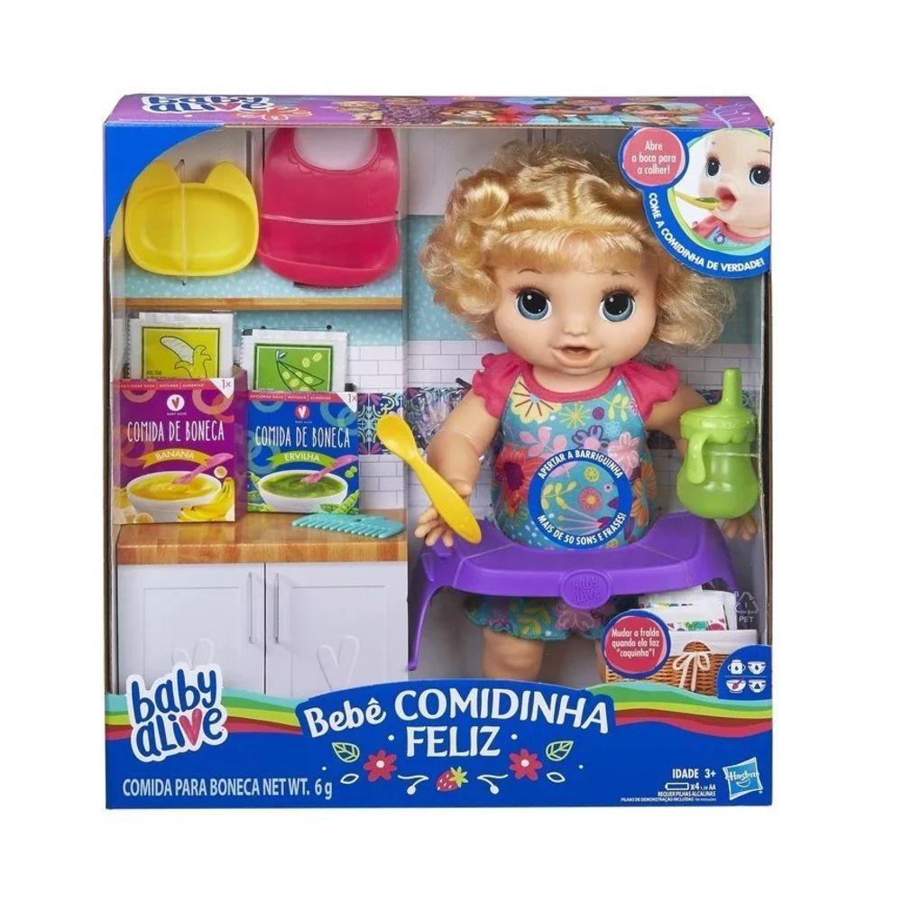 Baby Alive Bebê Faminta Loira E4894 - Hasbro - Boneca Baby Alive ...
