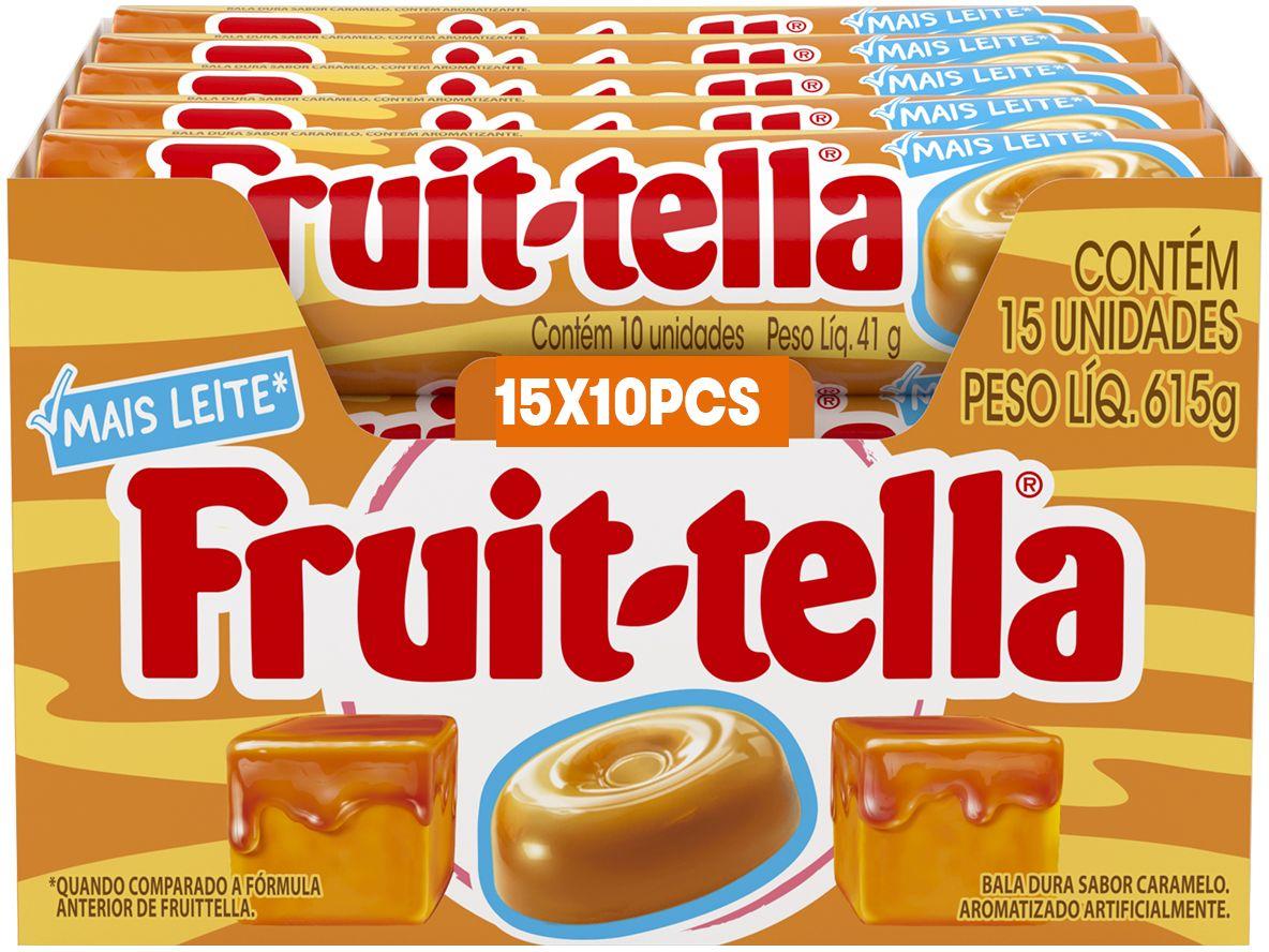 Bala Fruit-tella Caramelo e Leite 41g Display com 15 Sticks