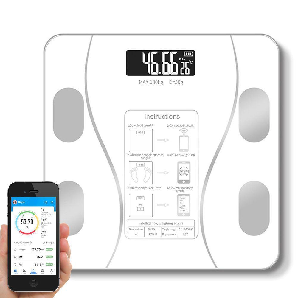 Balanca Digital Corporal Bioimpedancia Bluetooth Imc Gordura Branco Totaltek Balancas Magazine Luiza
